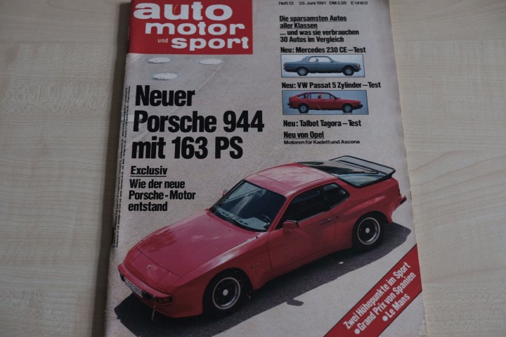 Deckblatt Auto Motor und Sport (13/1981)
